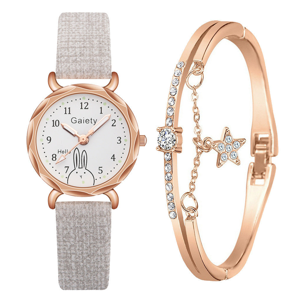Korean Simple Student Watch Roman Literal Temperament Ladies Quartz Watch