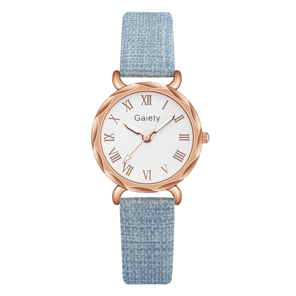 Korean Simple Student Watch Roman Literal Temperament Ladies Quartz Watch