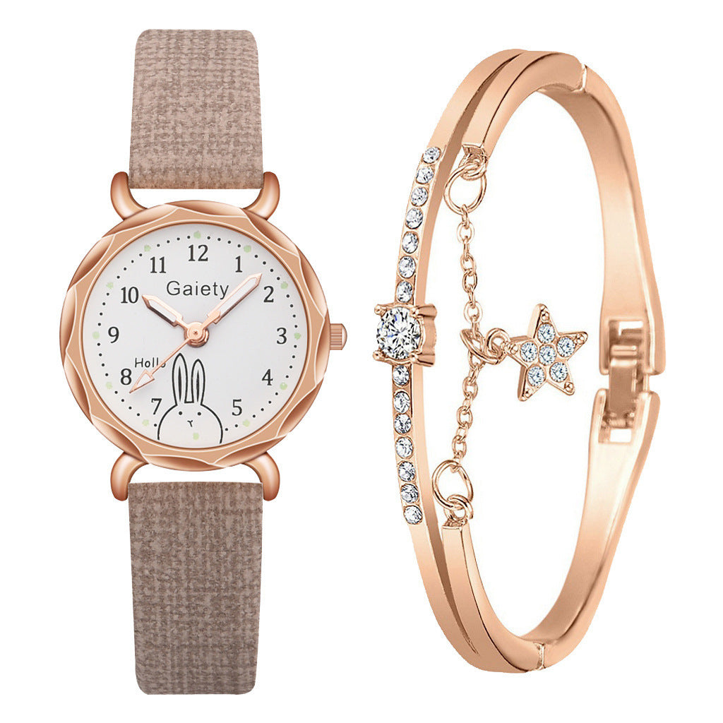 Korean Simple Student Watch Roman Literal Temperament Ladies Quartz Watch