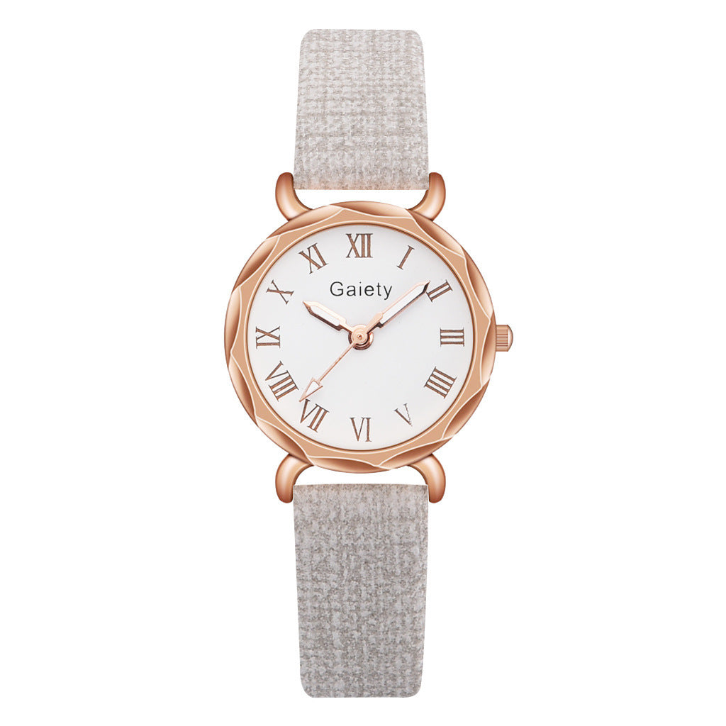 Korean Simple Student Watch Roman Literal Temperament Ladies Quartz Watch