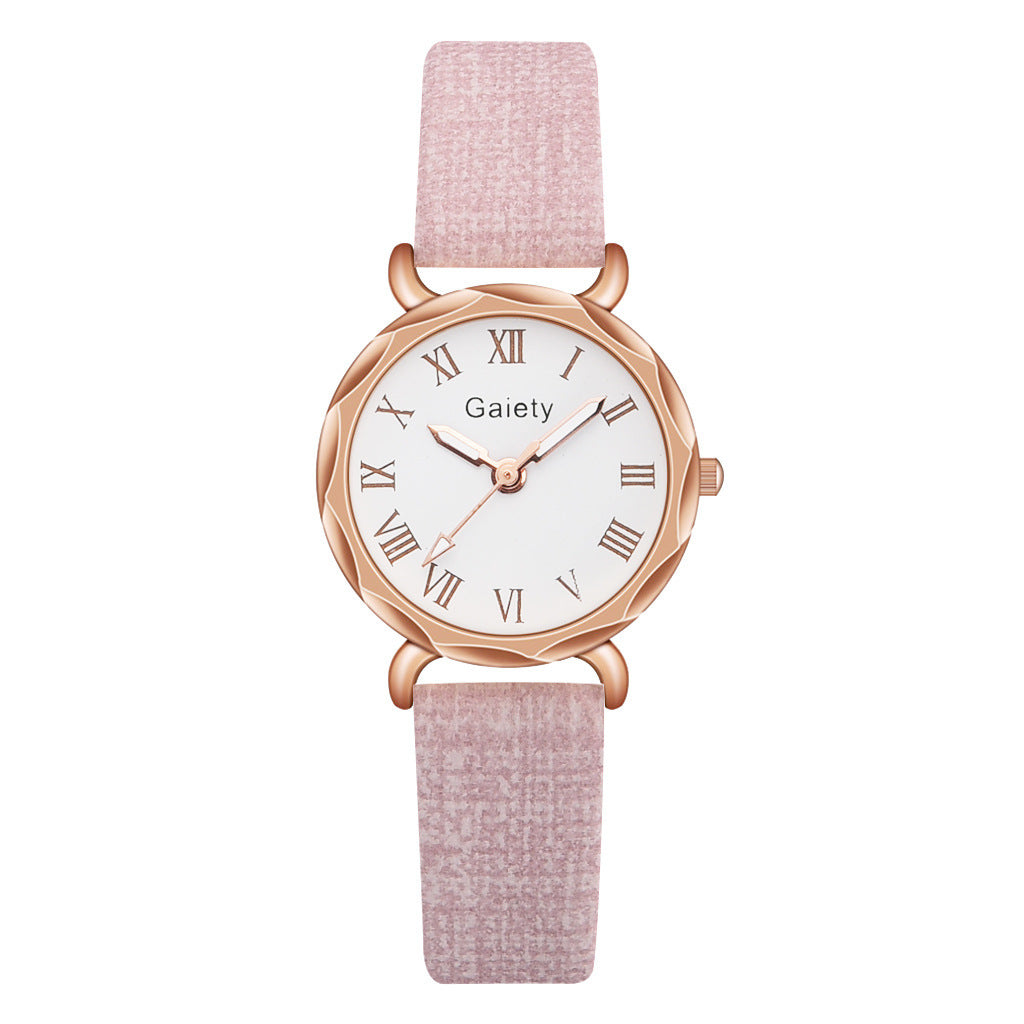 Korean Simple Student Watch Roman Literal Temperament Ladies Quartz Watch