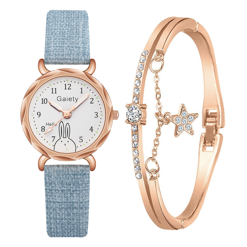 Korean Simple Student Watch Roman Literal Temperament Ladies Quartz Watch