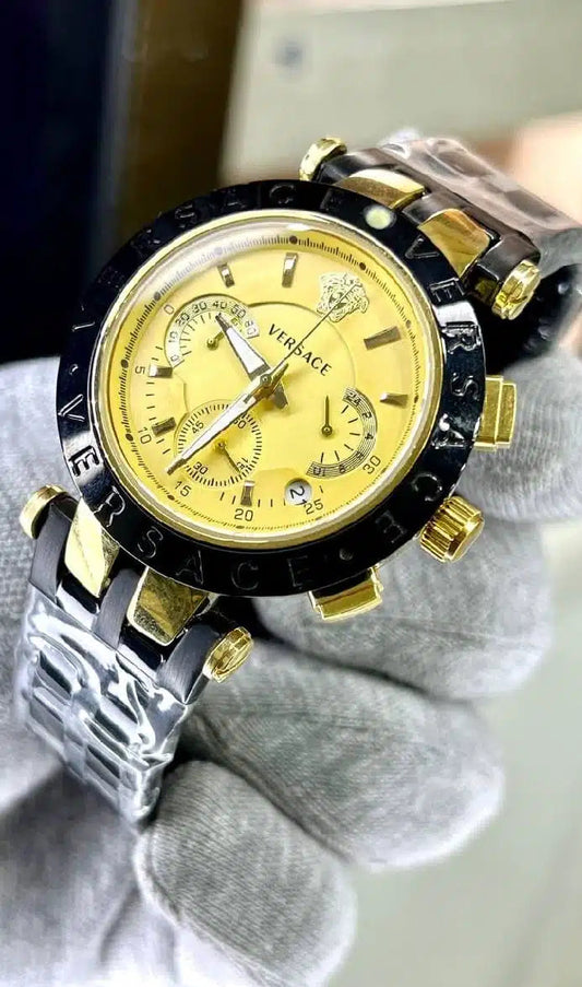 Versace Watch For Women Gold & Purple