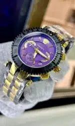 Versace Watch For Women Gold & Purple
