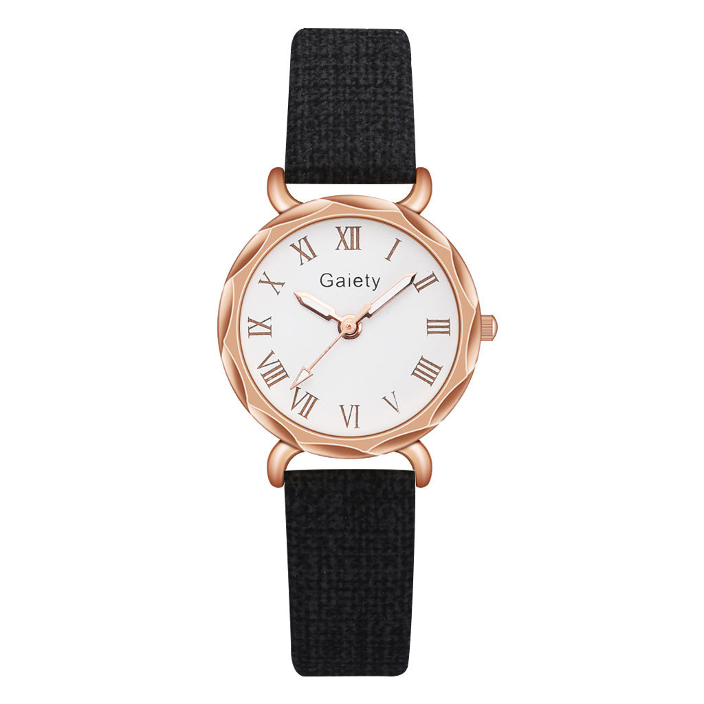 Korean Simple Student Watch Roman Literal Temperament Ladies Quartz Watch