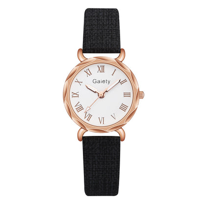 Korean Simple Student Watch Roman Literal Temperament Ladies Quartz Watch