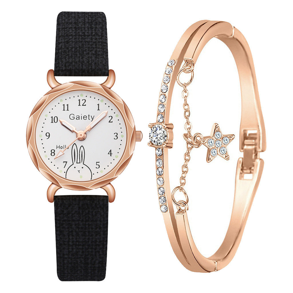 Korean Simple Student Watch Roman Literal Temperament Ladies Quartz Watch